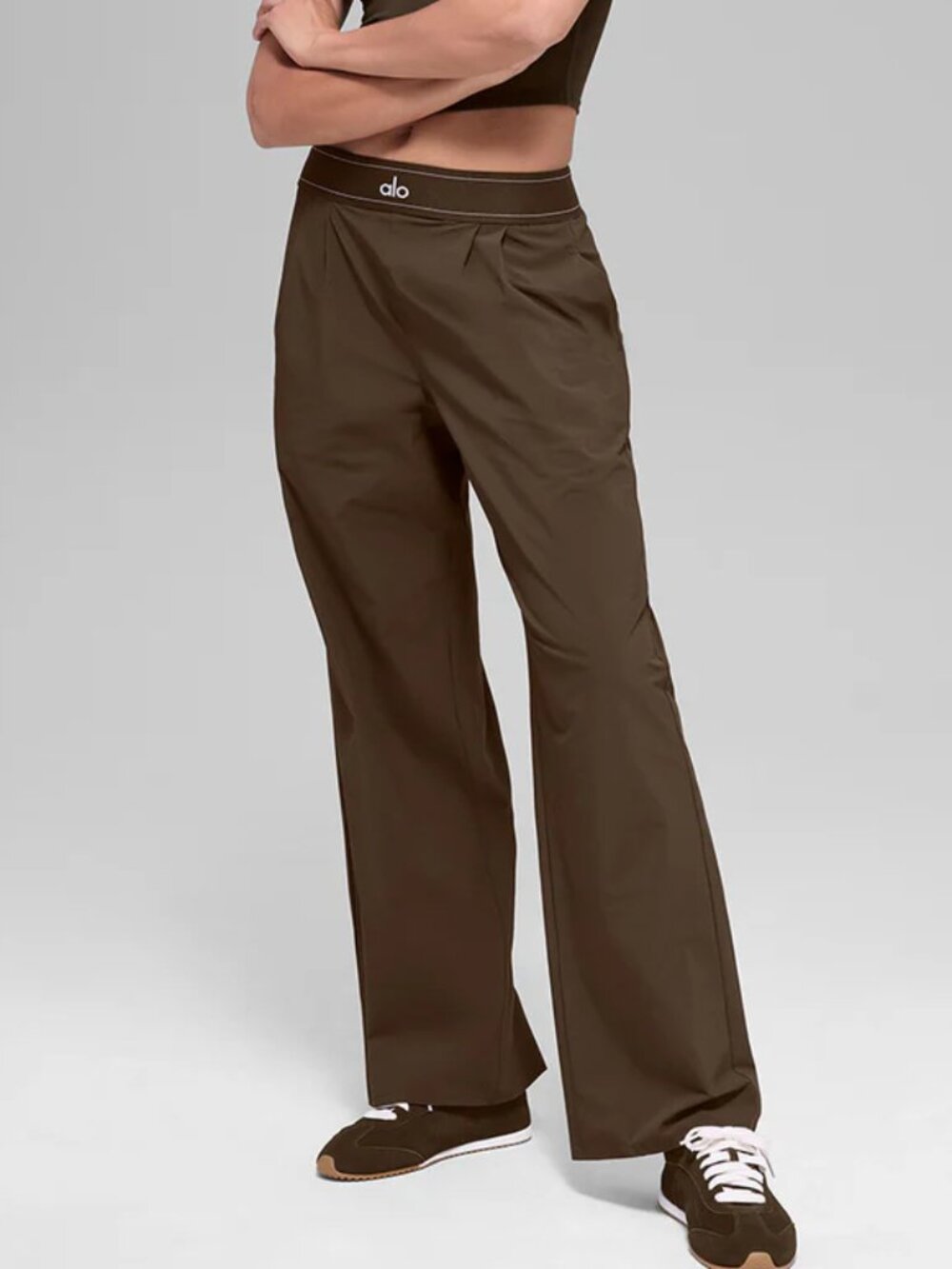 🧺🤎ALO Yoga Suit Up Trouser Coffee Brown (Regular)Athleisure Pants - Picture 11 of 11